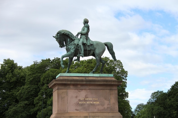 Palacio real de la ciudad de Oslo Noruega