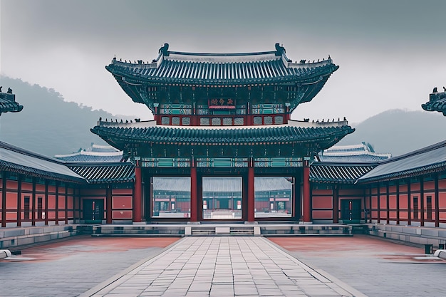 Palácio Real de Cheju capturado em estilo único