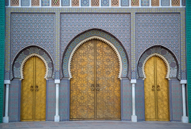 Foto palácio real de fez, marrocos