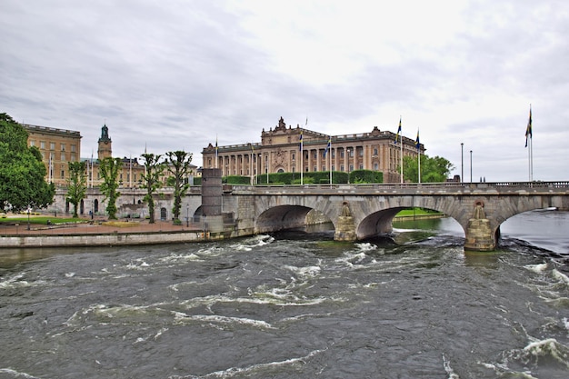 El palacio real en Estocolmo Suecia