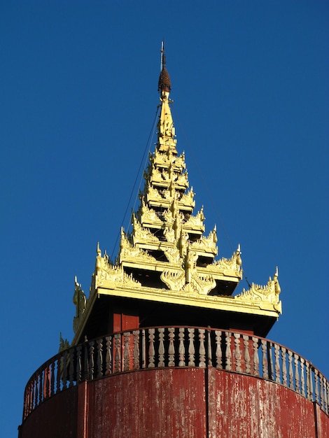 El palacio real en Mandalay Myanmar