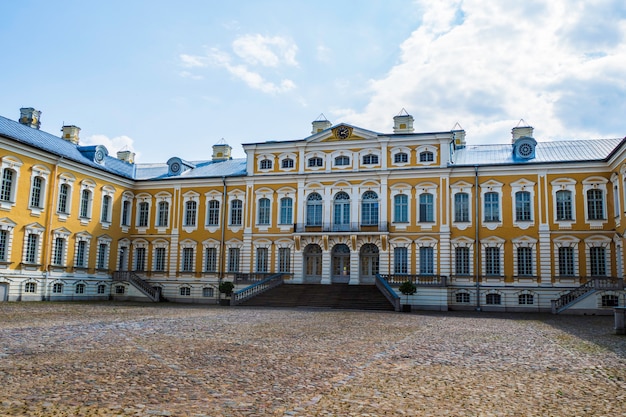 Palácio Rundale - Conjunto do Palácio Principal de Arquitetura Barroca. Letônia.