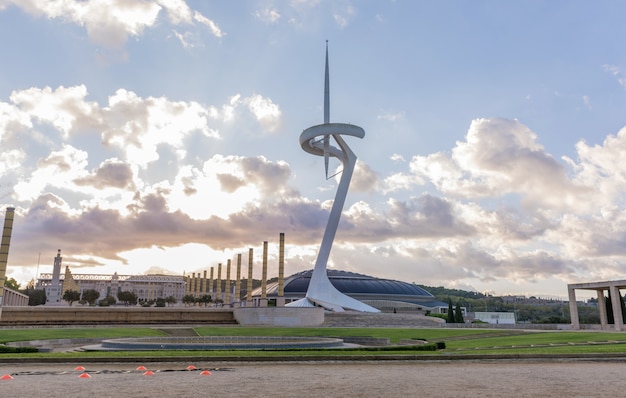 Palácio sant jordi na cidade de barcelona,