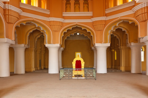 Palácio tirumalai nayal. madurai, tamil nadu, índia