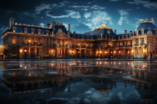 El Palacio de Versalles a la luz de la luna