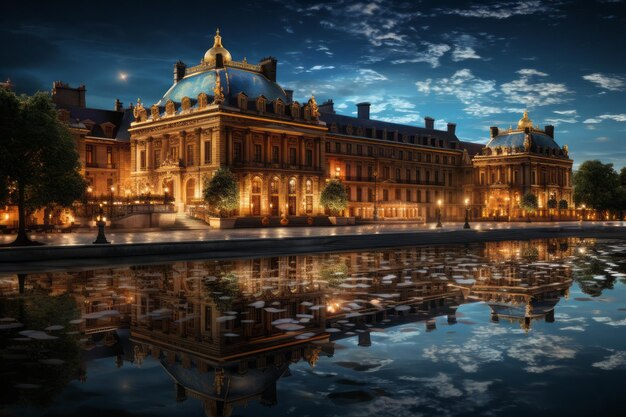 El Palacio de Versalles a la luz de la luna