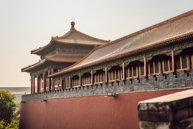 Palácios reais antigos da Cidade Proibida em BeijingChina