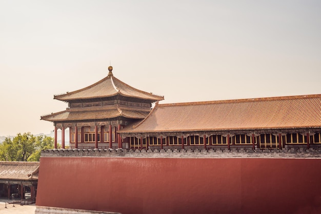 Palácios reais antigos da Cidade Proibida em BeijingChina