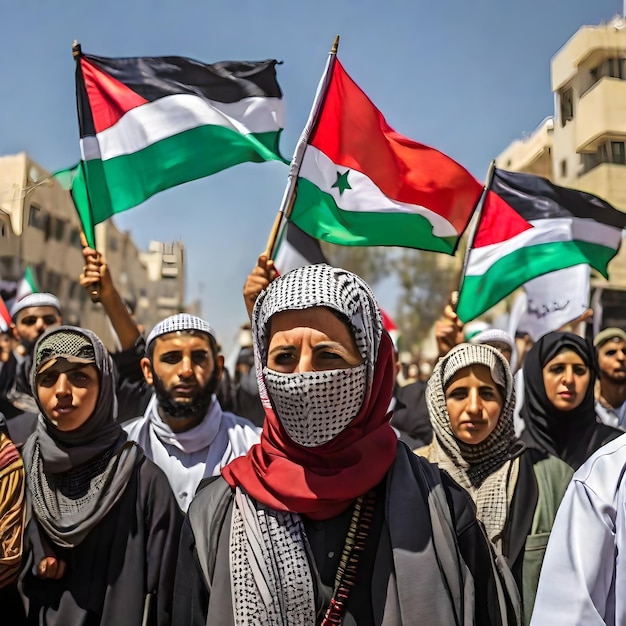 Palästinensischer Protest für Freiheit