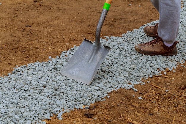 Palas, rocas, pala de piedra del mojón.