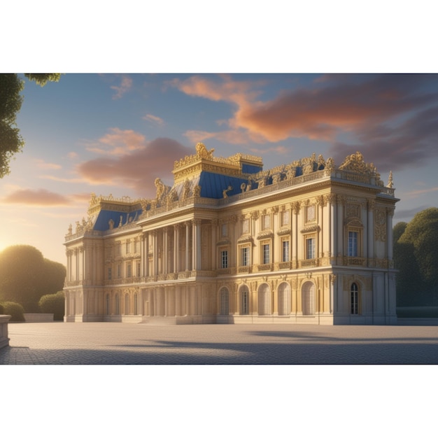 Palast von Versaille, Ultra HD, realistische, lebendige Farben, sehr detailliert