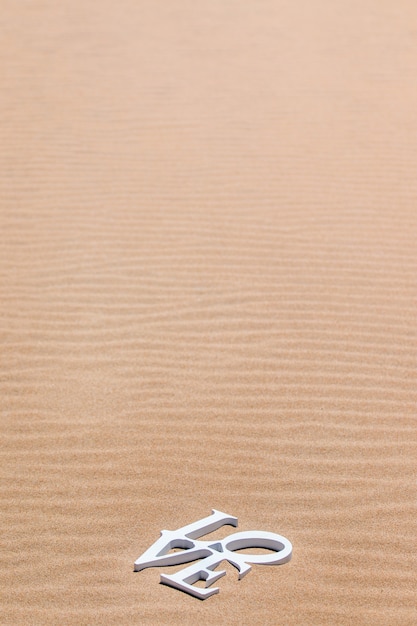 Palavras de amor na areia