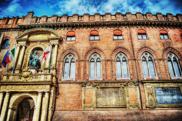 Palazzo D'Accursio in Bologna Italien