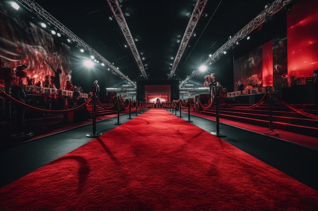 Palco de show de tapete vermelho Gerar Ai