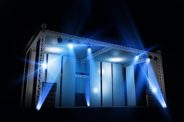 Palco iluminado Isolado