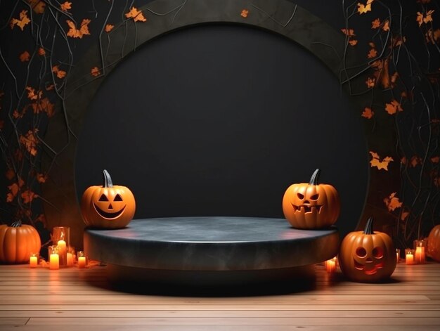 palco para o Halloween