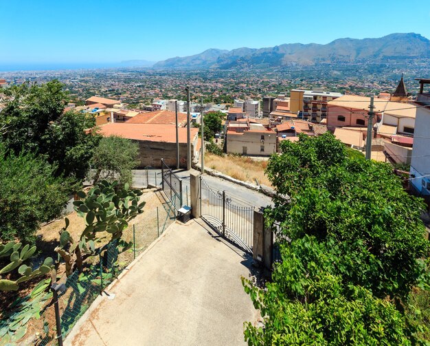 Palermo vista da cidade de Monreale