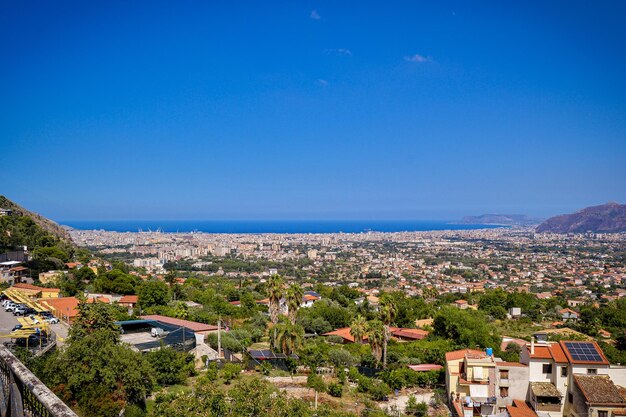 Foto palermo vista paisaje sicilia