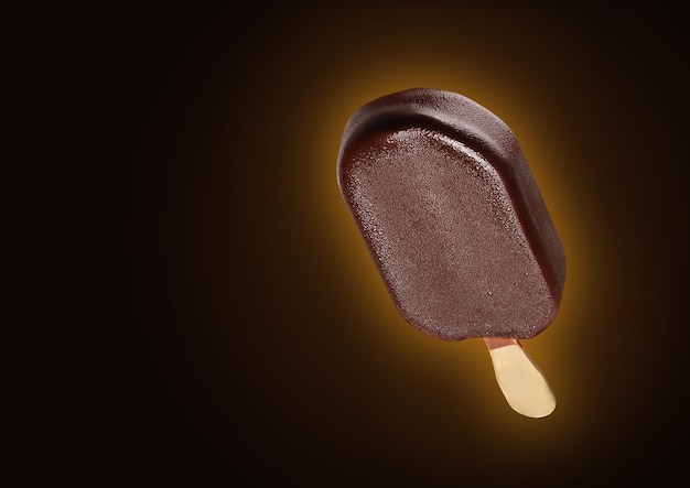 Paleta de chocolate en negro