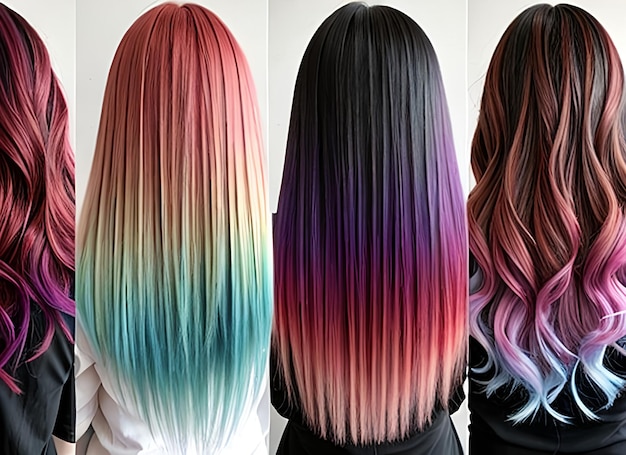 Paleta de colores para el cabello