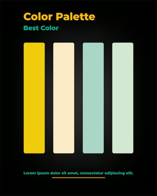 Paleta de colores elegante para el diseño y la marca