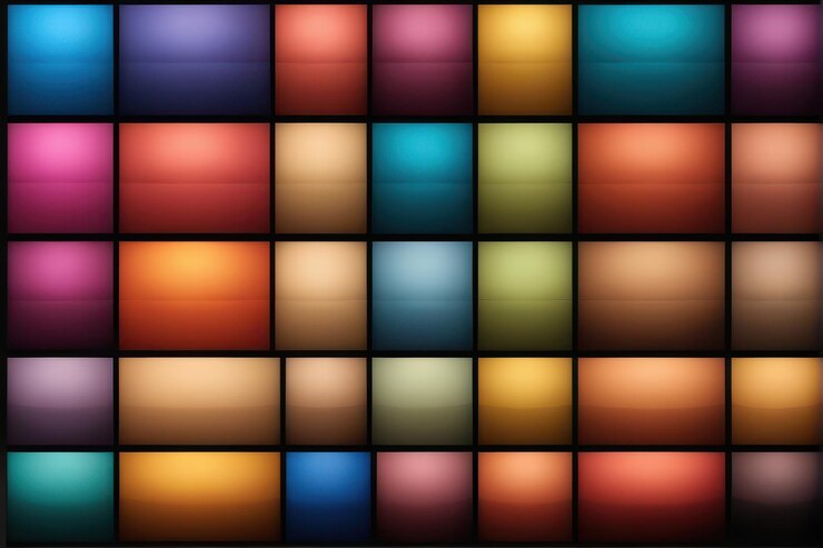 Foto paleta de colores vibrante una impresionante variedad de tonos y sombras