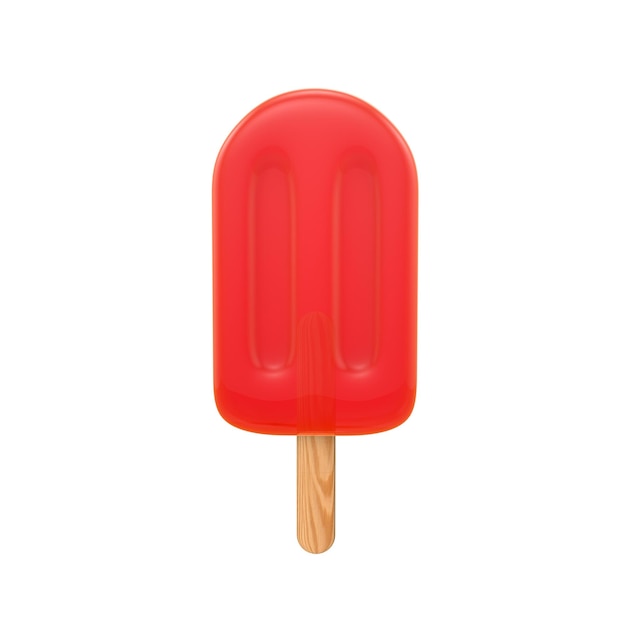 Paleta de paleta de helado renderizado 3D