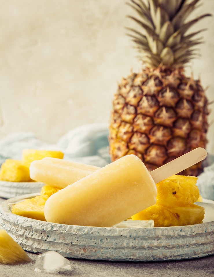 Paletas De Piña Caseras