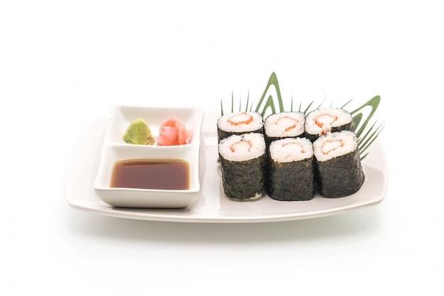 Palillo de cangrejo estilo de comida japonesa maki sushi-