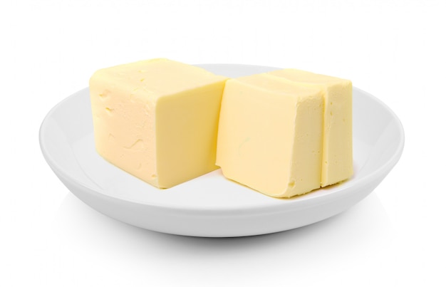 Palito de manteiga em um prato