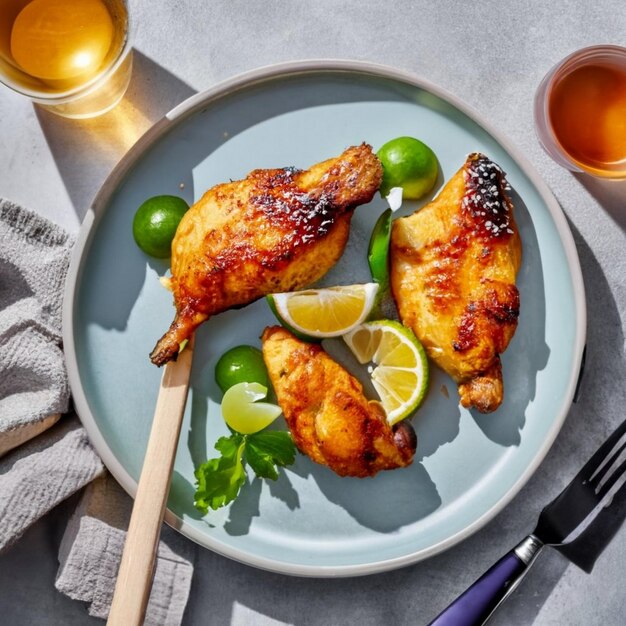 Palito de pollo al horno con pimentón ahumado de naranja hierbas provenzales y aceite de oliva