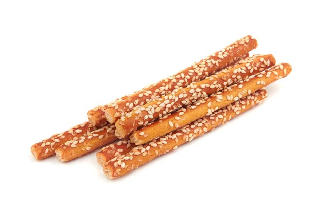 Palitos de pretzel recubiertos de sésamo