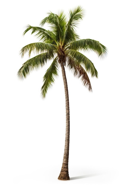 Palmbaum auf weißem Hintergrund