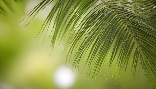 Palmblätter im Hintergrund