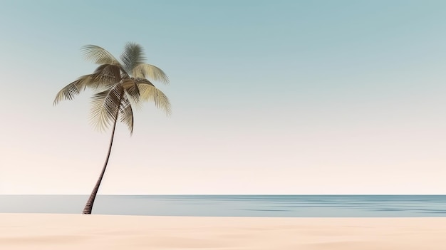 Palmenblätter am Strand