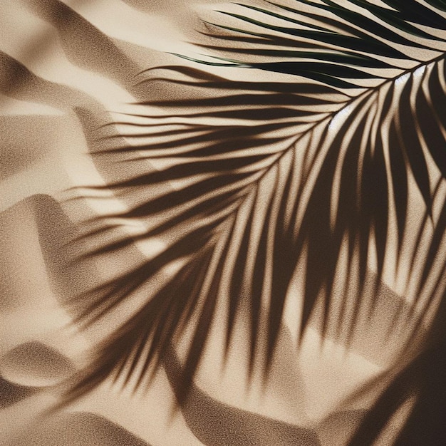 Palmenschatten auf dem Sand