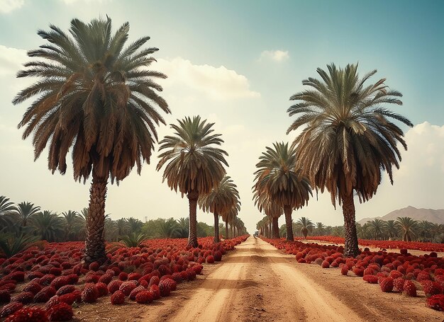 Foto las palmeras frutales