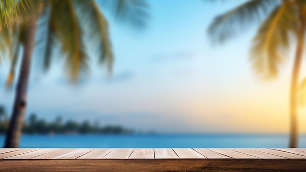 Palmeras paradisíacas tropicales y paisajes marinos