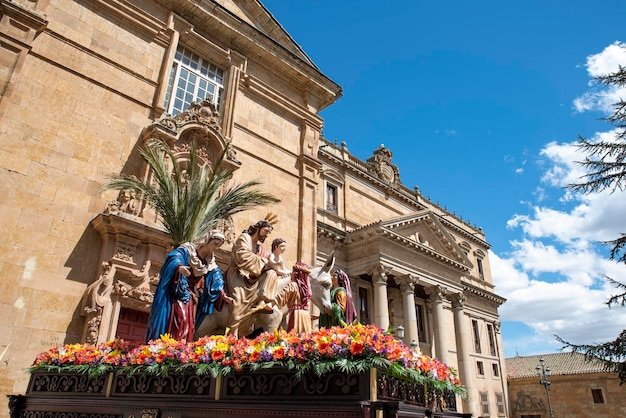 Palmsonntagsfeier in den Straßen von Salamanca Spanien