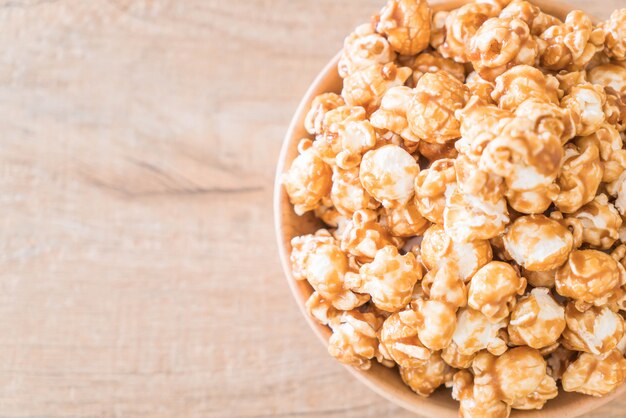 palomitas de maíz con caramelo