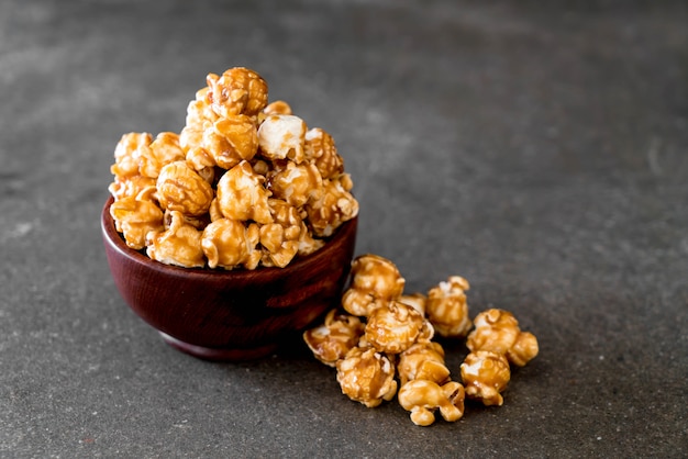 palomitas de maíz con caramelo