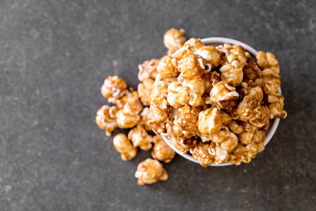 palomitas de maíz con caramelo