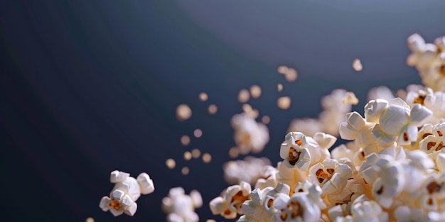 palomitas de maíz en un cine de cubo IA generativa