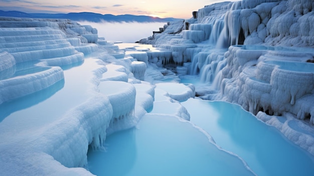 Pamamamali Ice Canyon Weiche, verträumte Landschaften in der Türkei