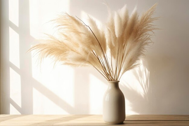 Pampas grama Reed Plume Stem secos Pampas gramas decorações penas arranjo de flores para casa