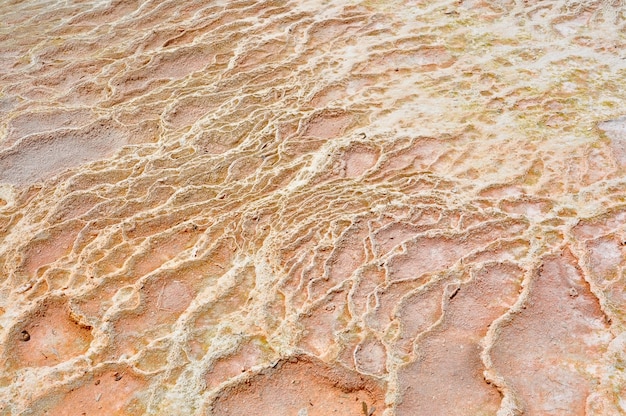 Foto pamukkale turquía hierro minerales textura buena para el fondo