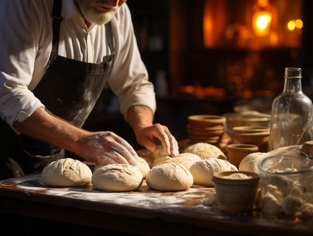 Pan de amasar de panadero