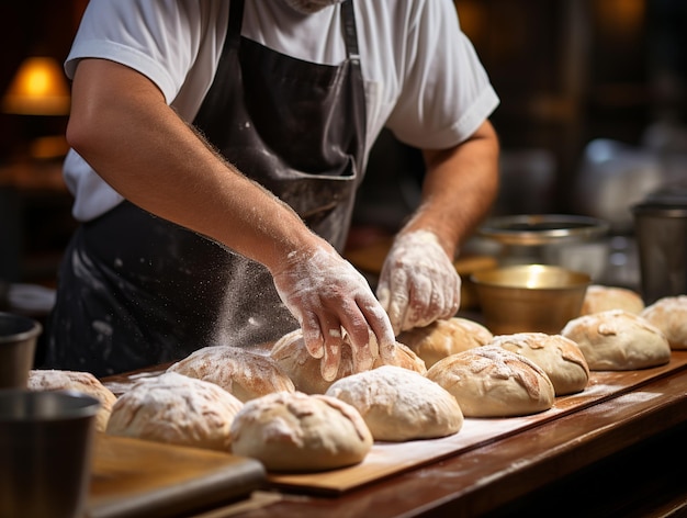 Pan de amasar de panadero