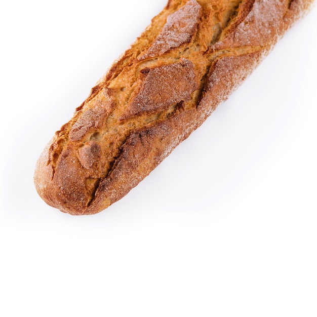 Pan baguette francés cerrar aislado