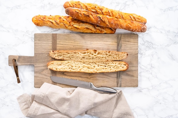 Pan baguette francés